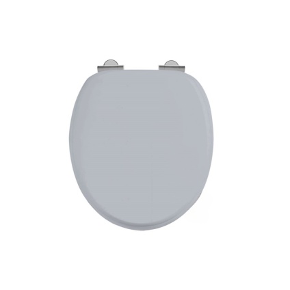 Product Cut out image of the Burlington Classic Grey Soft Close Toilet Seat